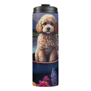 Poodle on a Paddle: A Scenic Adventure Thermal Tumbler