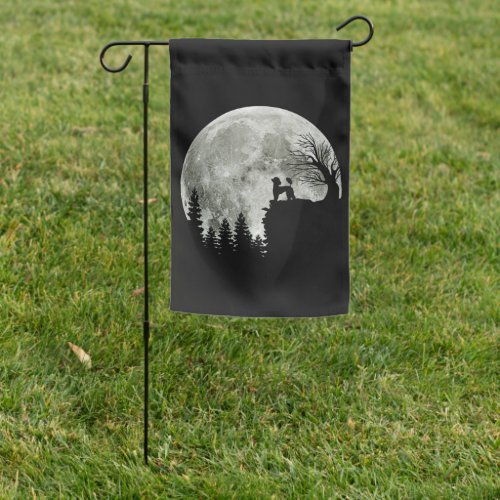 Poodle On Mountain Halloween Gift For Poodle Lover Garden Flag