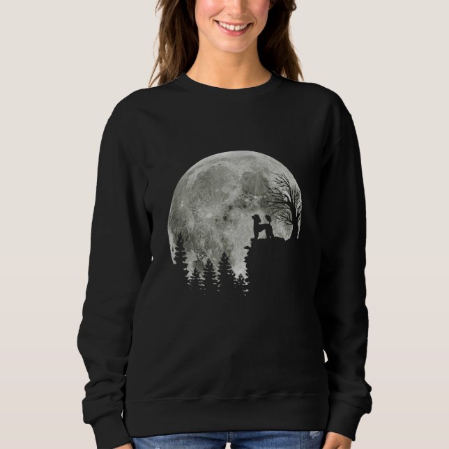 Poodle On Mountain Halloween Gift For Poodle Lover Sweatshirt (Front)