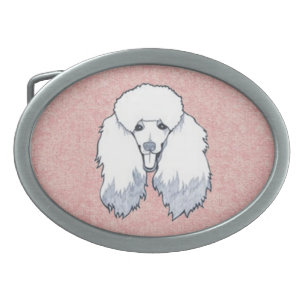 poodle oval belt buckle
