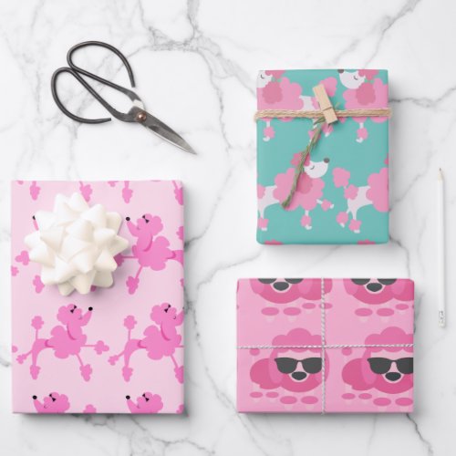 Poodle Pack Wrapping Paper