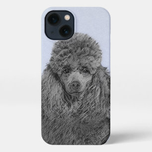 Poodle Painting Miniature Toy Black Original Art iPhone 13 Case