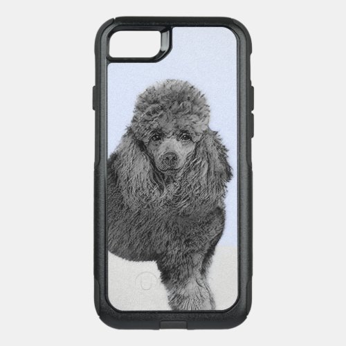 Poodle Painting Miniature Toy Black Original Art OtterBox Commuter iPhone SE87 Case