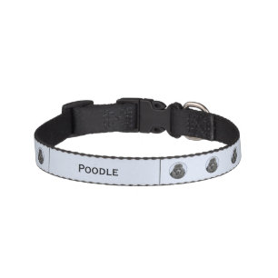 Poodle Painting Miniature Toy Black Original Art Pet Collar