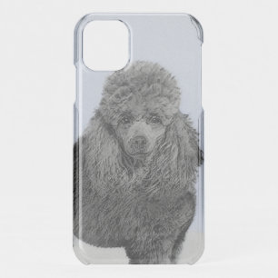 Poodle Painting Miniature Toy Black Original Art iPhone 11 Case