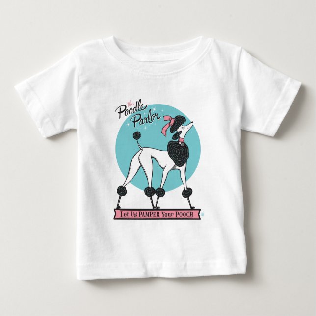 Poodle Parlor Baby T-Shirt (Front)