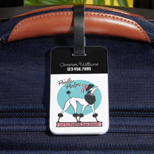 Poodle Parlor Luggage Tag
