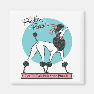 Poodle Parlor Magnet