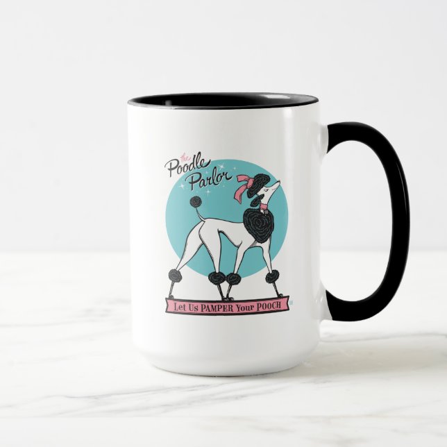 Poodle Parlor Mug (Right)