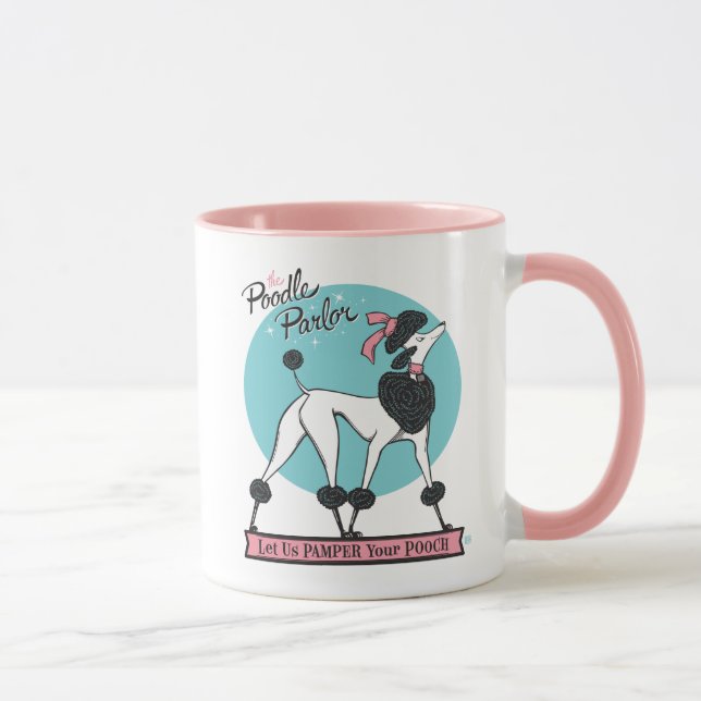 Poodle Parlor Mug (Right)