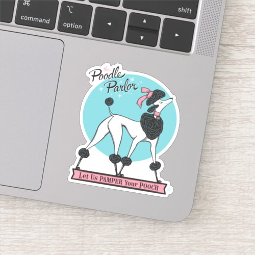 Poodle Parlor Sticker