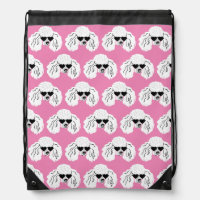 Poodle Pattern Cute Pink