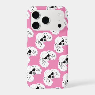 Poodle Pattern Cute Pink iPhone 17 Pro Case