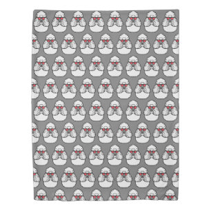 Poodle Pattern Funny Duvet Cover