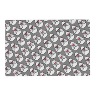 Poodle Pattern Funny Placemat