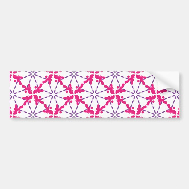 Poodle Pattern Illustration customizable  Bumper Sticker (Front)