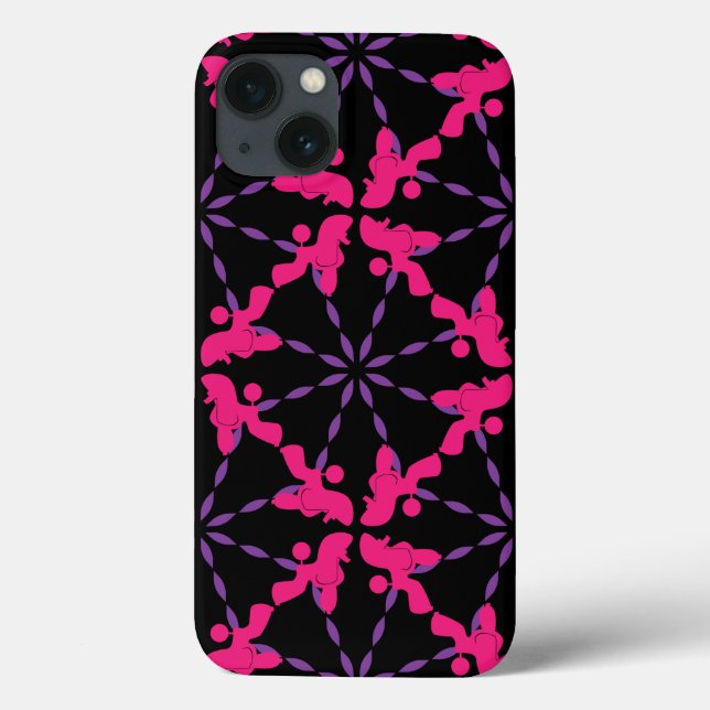 Poodle Pattern Illustration customizable  Case-Mate iPhone Case (Back)