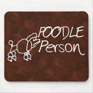 Poodle Person Mouse Pad