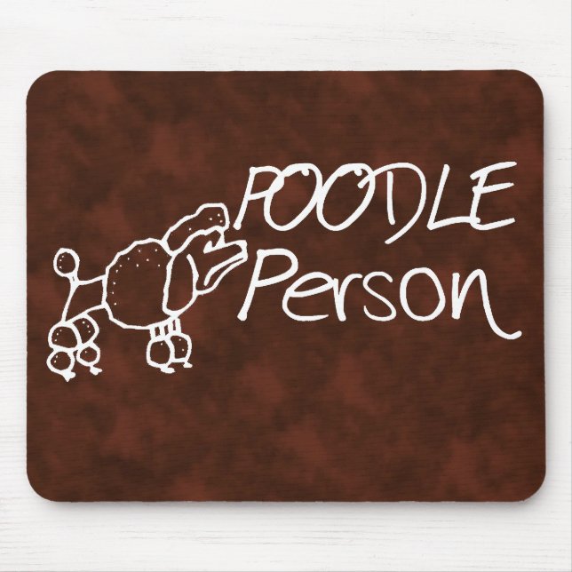 Poodle Person Mouse Pad (Front)