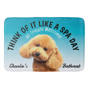Poodle Personalized Dog Lover Bath Mat