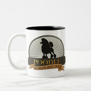 Poodle.png Two-Tone Coffee Mug