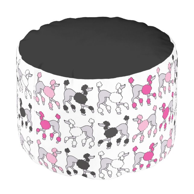 POODLE POOF PILLOW SEAT (Angled Back)