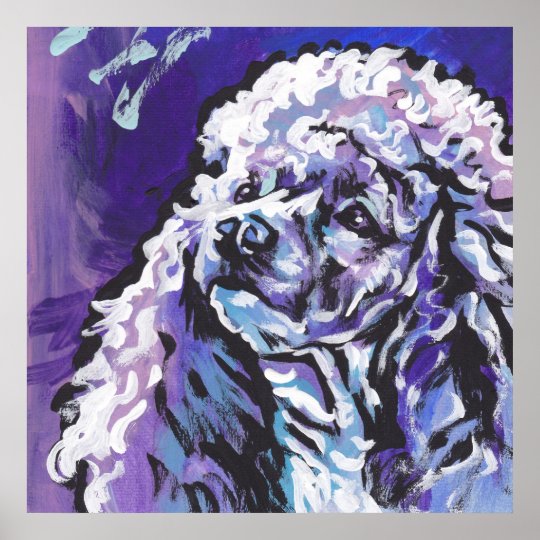 Poodle Pop Art Poster Print