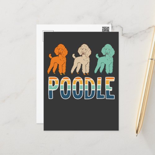 Poodle Postcard