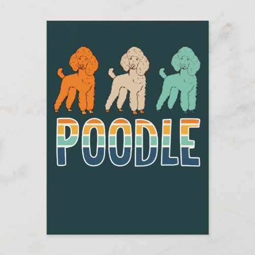 Poodle Postcard