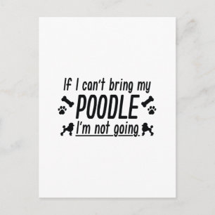 Poodle Postcard