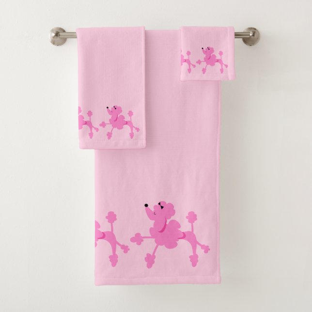 Poodle Power Bath Towel Set (Insitu)