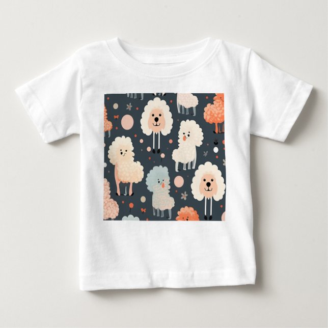 Poodle puppy baby t-shirt (Front)