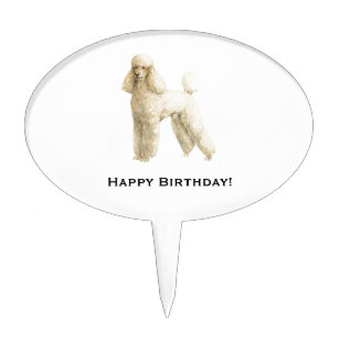 poodle cake topper