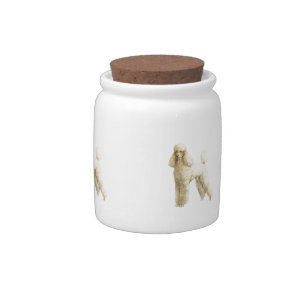 Poodle -- Puppy Clip Candy Jar