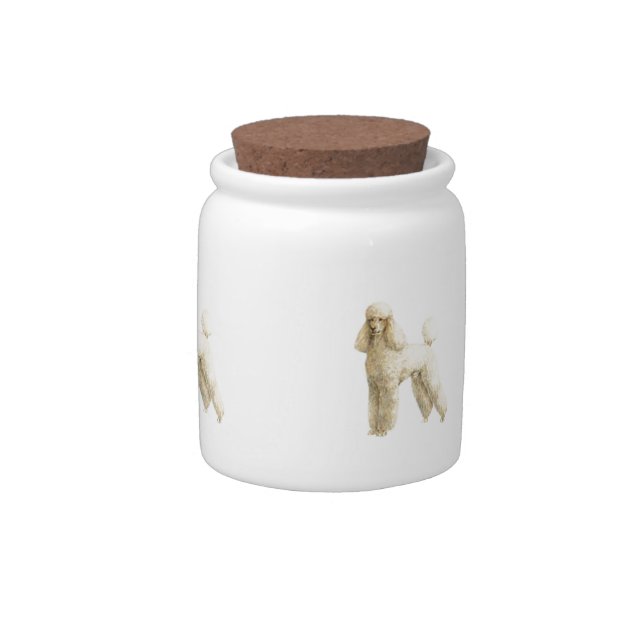Poodle -- Puppy Clip Candy Jar (Right)