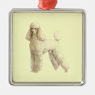 Poodle — Puppy Clip Metal Ornament