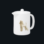 Poodle -- Puppy Clip Teapot<br><div class="desc">White Poodle in a puppy clip.</div>