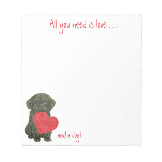 Poodle Puppy Notepad