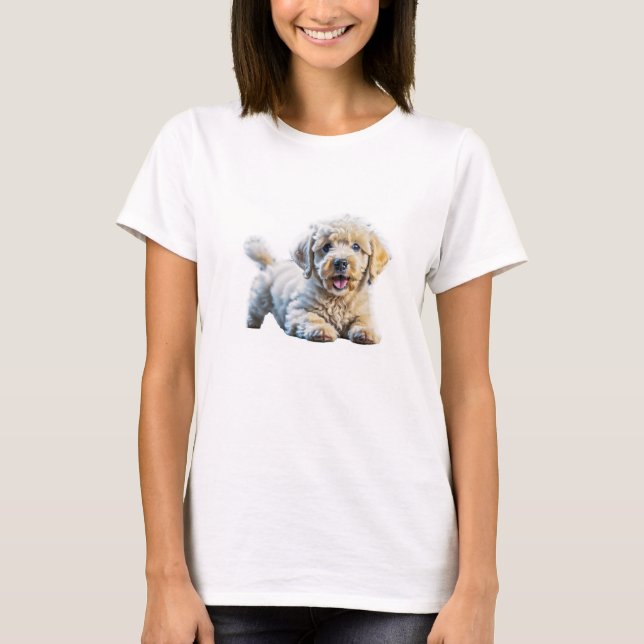 Poodle Puppy T-Shirt (Front)