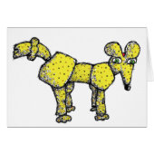 Poodle Rat Birthday Card from Denis Gaston Art (Front Horizontal)