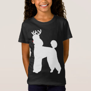 Poodle Reindeer Christmas Dog T-Shirt