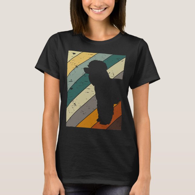 Poodle Retro Style Dog Lover T-Shirt (Front)