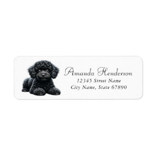 Poodle Return Address Labels