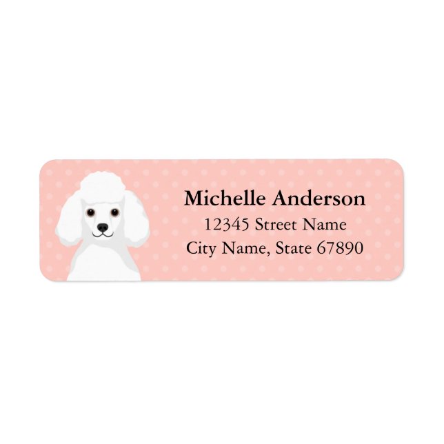Poodle Return Address Labels (Front)