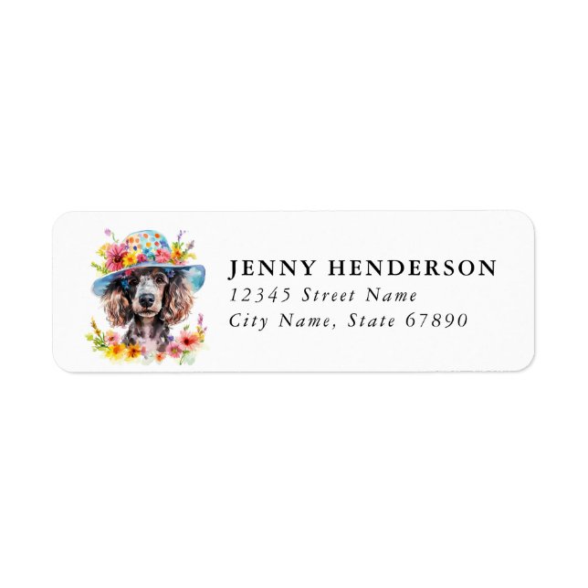 Poodle Return Address Labels (Front)