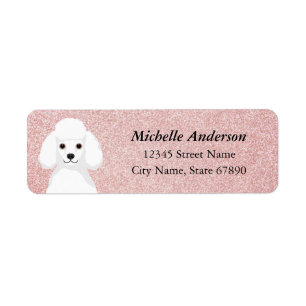 Poodle Return Address Labels