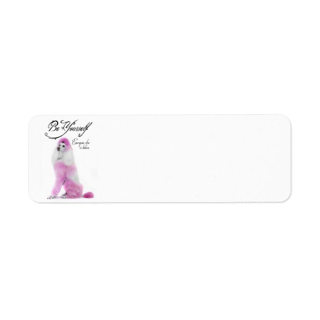 Poodle Return Address Labels (Front)