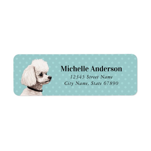 Poodle Return Address Labels (Front)