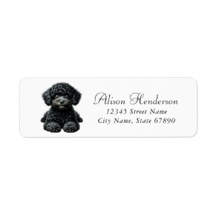 Poodle Return Address Labels