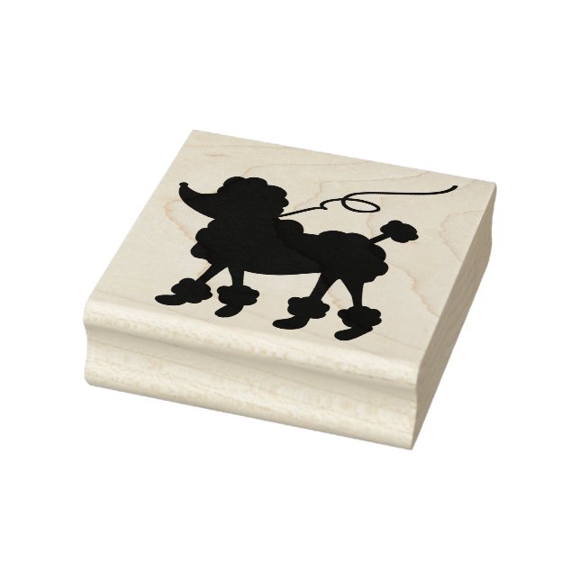 Poodle Rubber Stamp (Stamp)